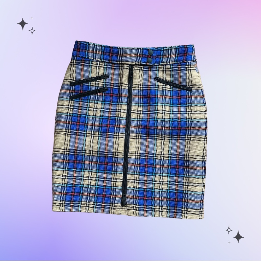Rag & bone plaid mini skirt